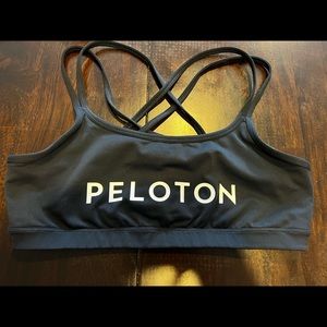 PELOTON black sport bra size large